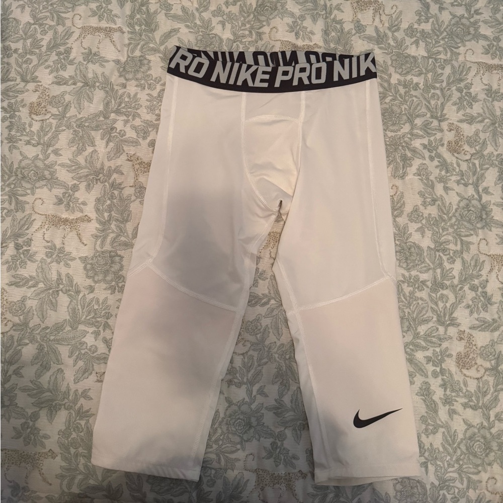 Nike Dri-FIT White and Black Active Shorts